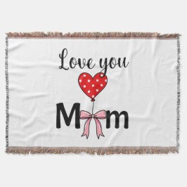 Manta Dulce y elegante “Te quiero mamá”