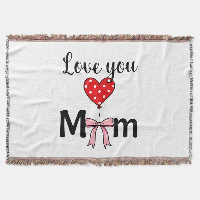 Manta Dulce y elegante “Te quiero mamá” (Anverso)