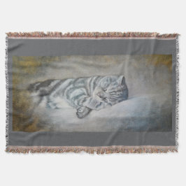 Manta Dulces sueños de un Shorthair británico