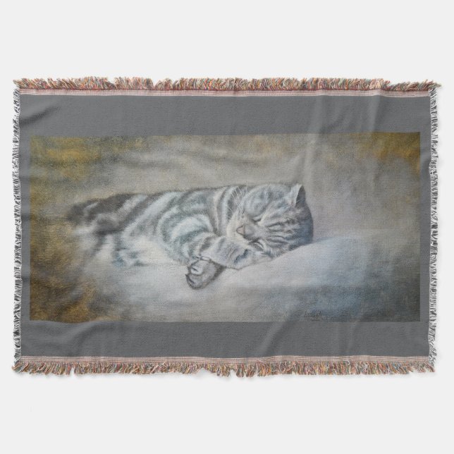 Manta Dulces sueños de un Shorthair británico (Anverso)