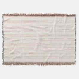 Manta Dusty Rosa Moderno Stripe Minimalista Boho