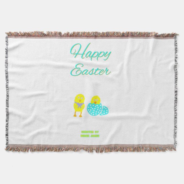 Manta Easter Hatchlings Throw Blanket (Anverso)