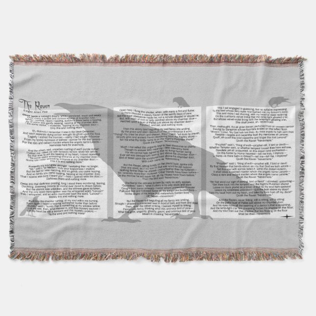 Manta Edgar Allan Poe The Raven (Anverso)