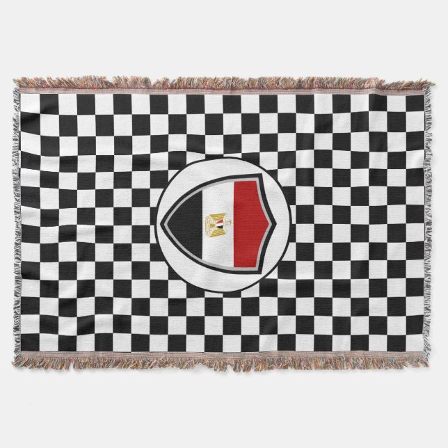 Manta Egyptian flag throw blanket (Anverso)