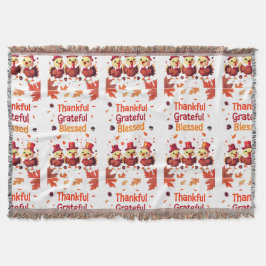 Manta El Agradecido Día de Acción de Gracias con Estilo