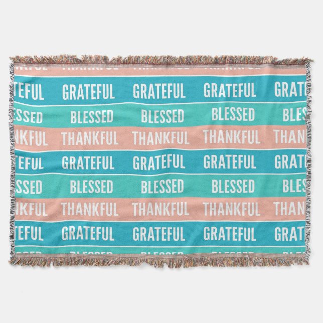 Manta El Agradecido Día de Acción de Gracias con Estilo (Anverso)