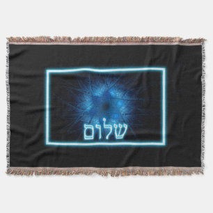 Manta El brillante Shalom azul sobre la estrella abandon