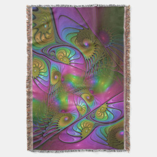 Manta El colorido arte fractal abstracto luminoso y trip