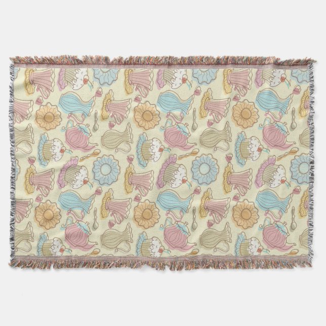 Manta El dibujo de la mano sirve siluetas (Anverso)