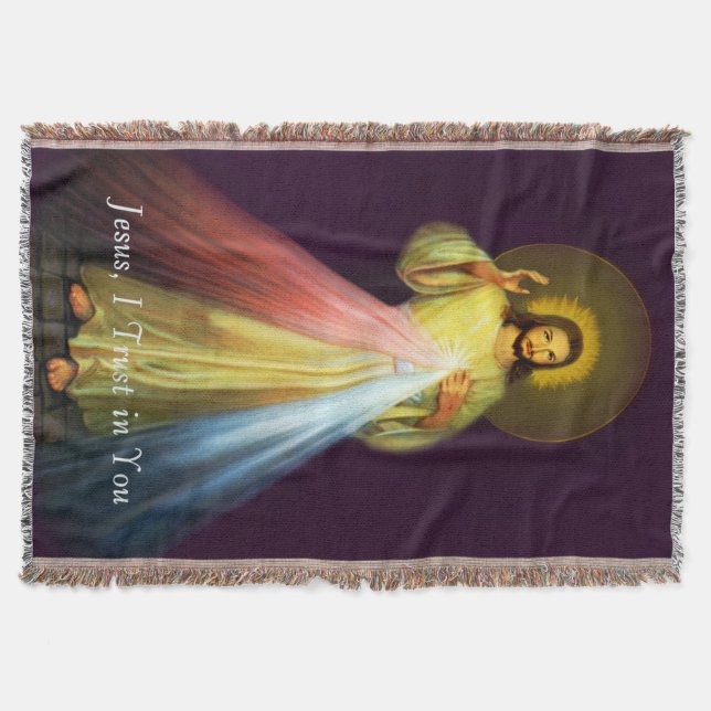 Manta El Divino Jesús de Mercy Blanket (Anverso)