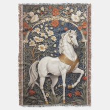 El elegante William Morris inspiró el caballo blan