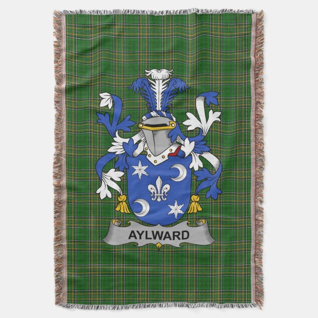 Manta El escudo de armas aylward en Irlanda Crest (Frente vertical)