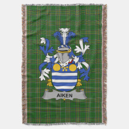 Manta El escudo de armas de Aiken en Irlanda Crest Irlan