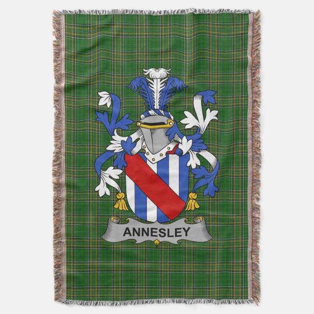 Manta El Escudo de Armas de Irlanda Annesley Crest Irlan (Frente vertical)