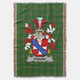 Manta El escudo de armas de la familia irlandesa Phaire 
