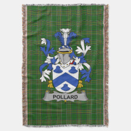 Manta El escudo de armas de Pollard Irlandés Crest Irlan