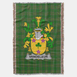 Manta El Escudo de Armas de Vandeleur Irlandés Crest Irl