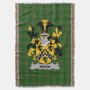 Manta El escudo de armas irlandés de Mann Crest Irlanda