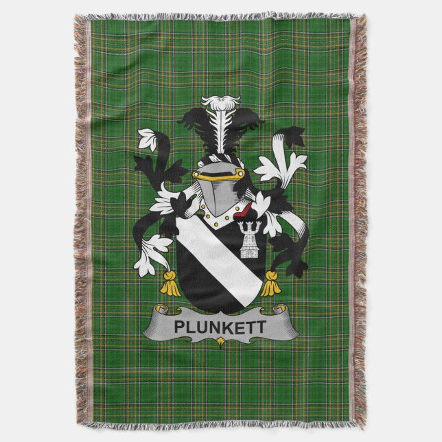 Manta El escudo de armas irlandés de plunkett Crest Irla (Frente vertical)