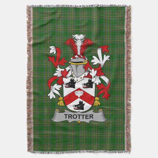 Manta El escudo de armas irlandés de trotter Crest Irlan (Frente vertical)