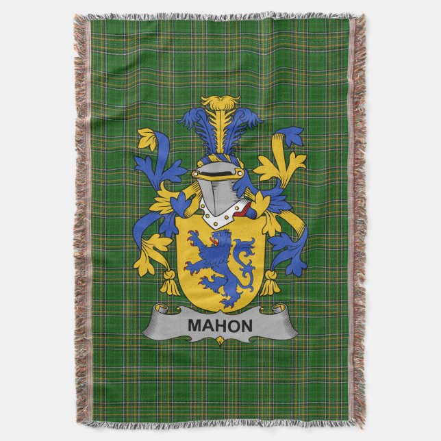 Manta El escudo de armas irlandés Mahon o O_Mahon (Frente vertical)