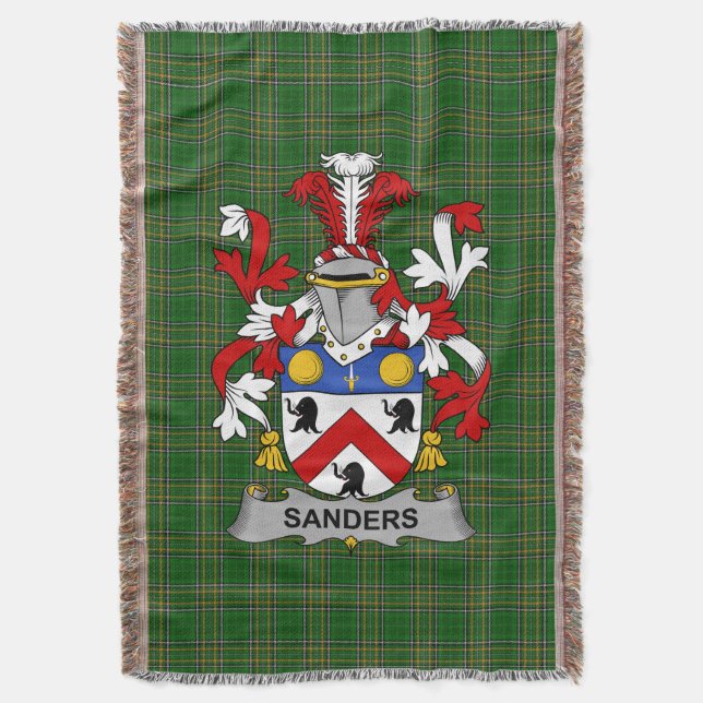 Manta El escudo de armas irlandés Sanders Crest Ireland (Frente vertical)