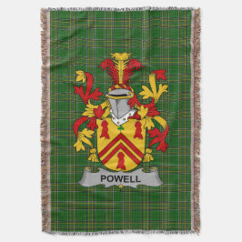 Manta El escudo de armas Powell irlandés Crest Irlanda