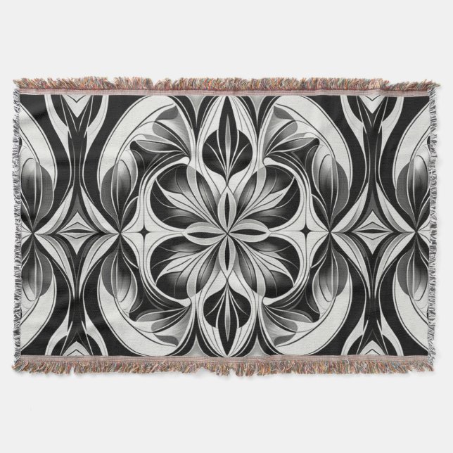 Manta El florecimiento monocromo (Anverso)