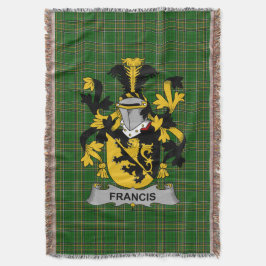Manta El irlandés Francis Coat of Arms Family Crest Irla