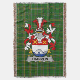 Manta El irlandés Franklin Escudo de Armas Crest Irlanda