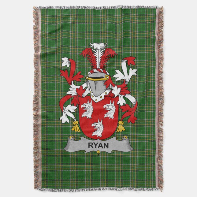 Manta El irlandés Ryan o O_Mulrian Coat of Arms Family C (Frente vertical)