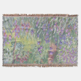 Manta El jardín del artista en Giverny por Claude Monet