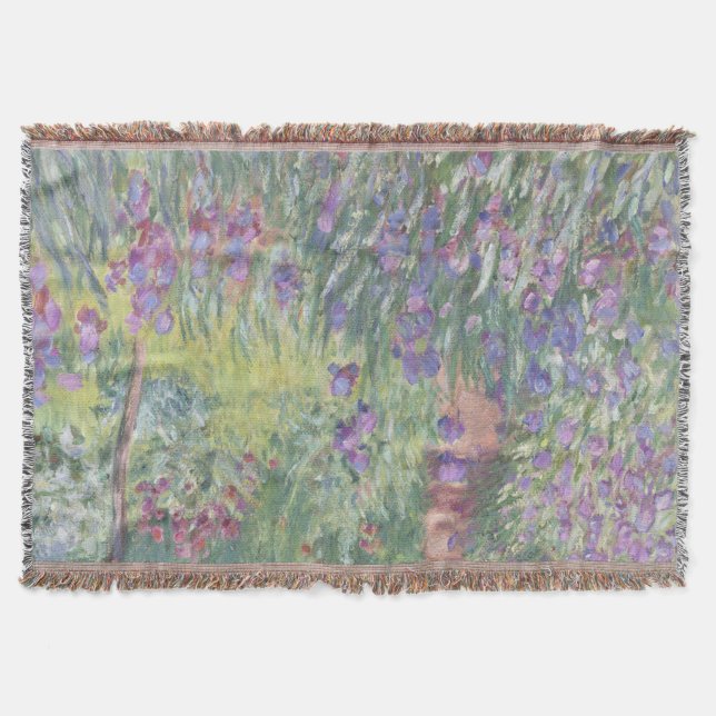 Manta El jardín del artista en Giverny por Claude Monet (Anverso)