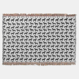 Manta El labrador retriever negro siluetea el modelo