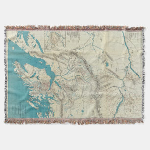 Manta El mapa de Sleem de Alaska central