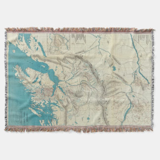 Manta El mapa de Sleem de Alaska central