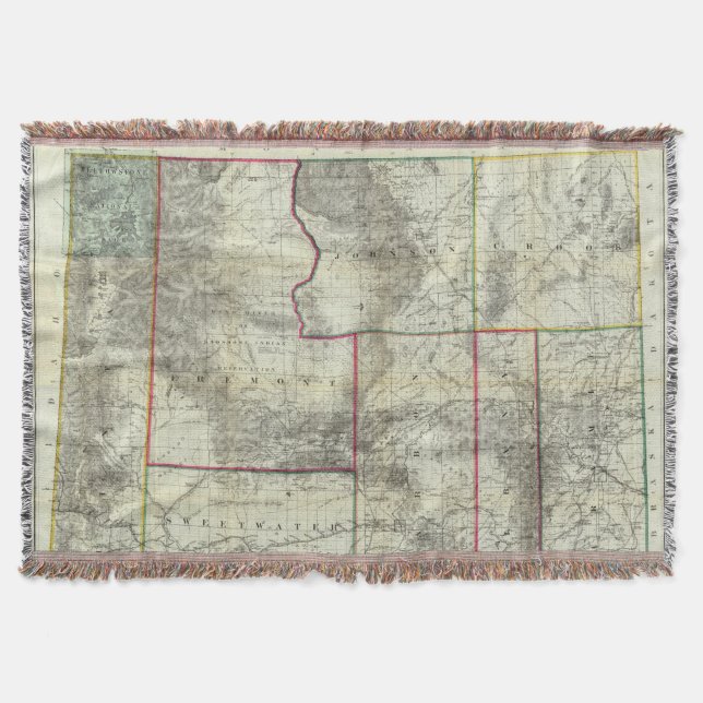 Manta El nuevo mapa de Holt, Wyoming (Anverso)