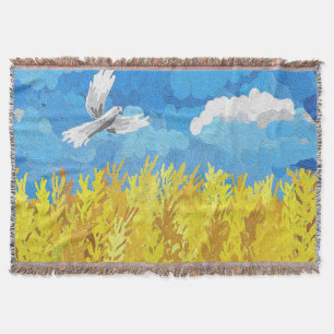 Manta El paisaje de la bandera de Ucrania