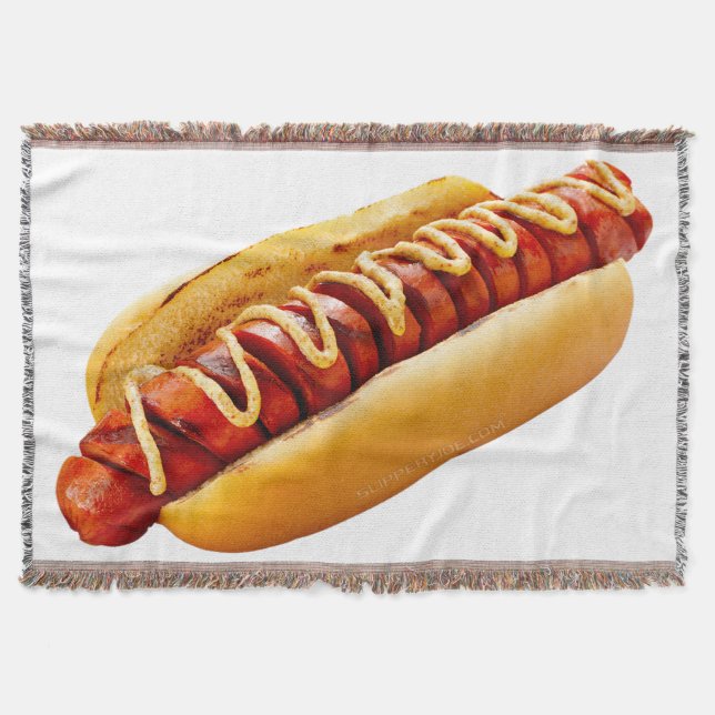 Manta El perro caliente de SlipperyJoe enclavado en un m (Anverso)