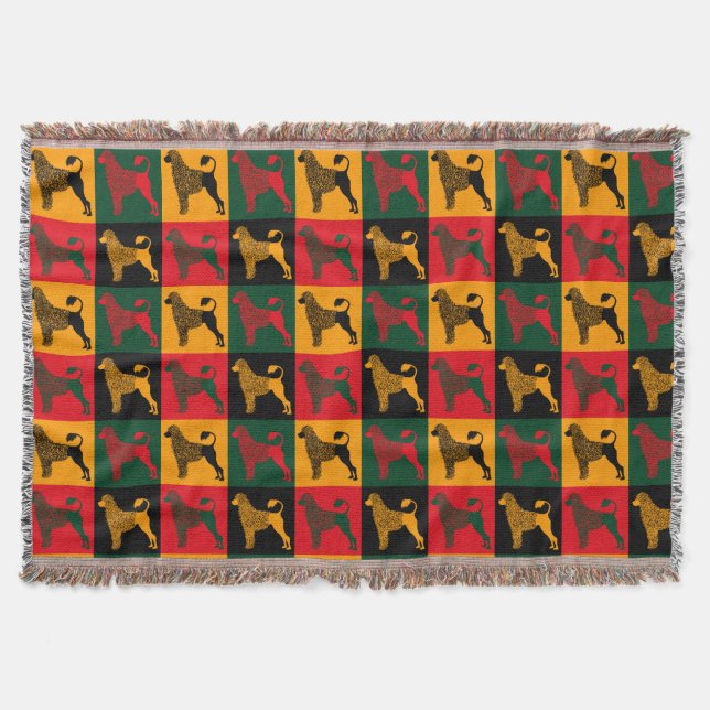 Manta El perro de agua portugués inteligente (Anverso)