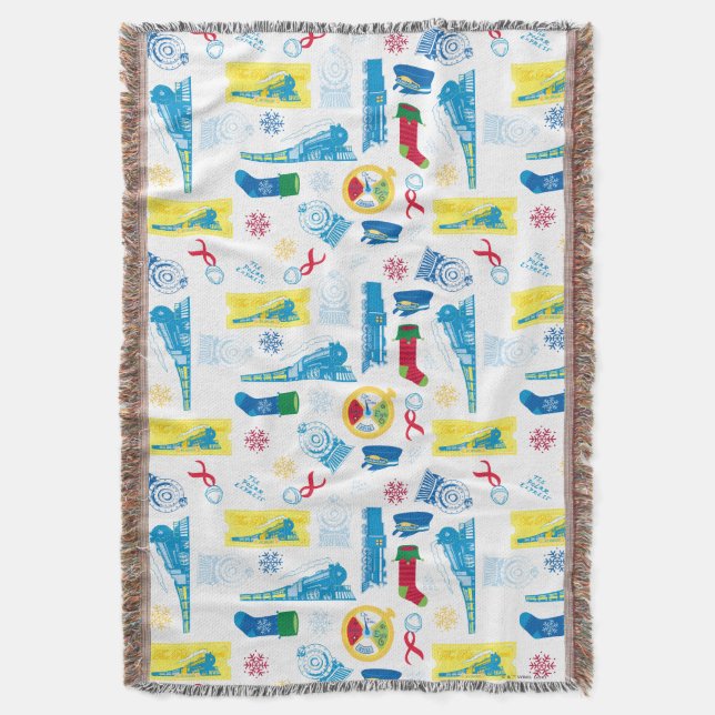 Manta El Polar Express | Patrón de iconos Navidades (Frente vertical)