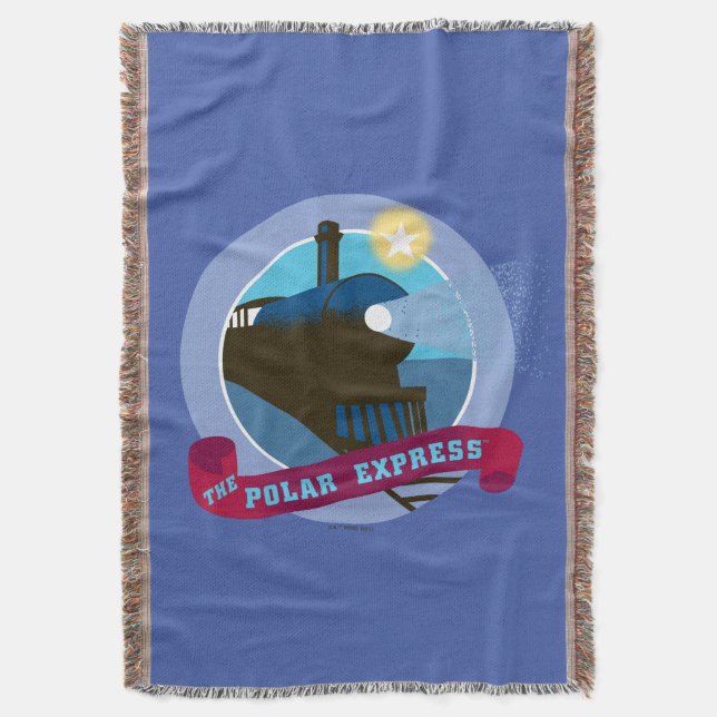 Manta El Polar Express | Tarjeta de tren de época (Frente vertical)