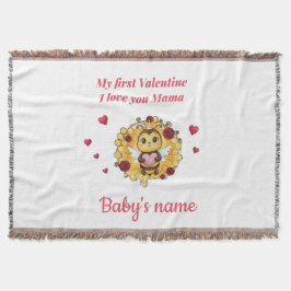 Manta El primer día de San Valentín del bebé