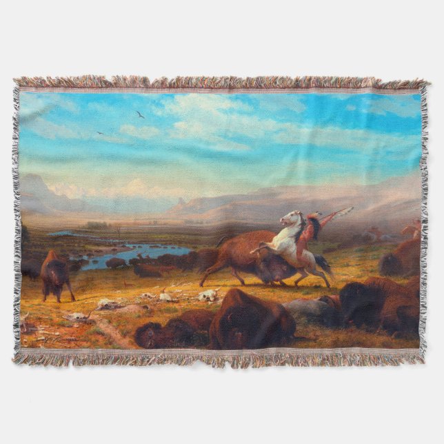 Manta El último de los búfalos Albert Bierstadt 1888 (Anverso)