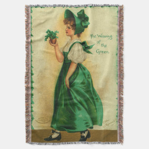 Manta "El uso del verde" tarjeta vintage, 1907