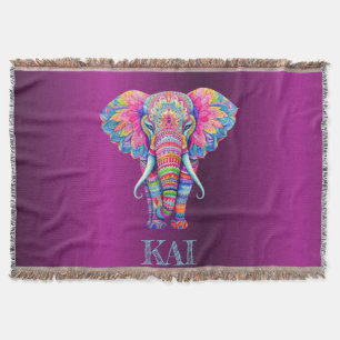 Manta Elefante Boho - Diseño de Mandala personalizado
