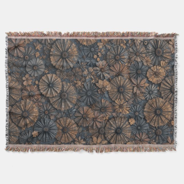 Manta Elegancia de círculo retro (Anverso)