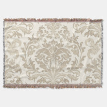 Elegancia de Marfil Barroco Damasco Clásico Antigu