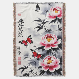 Manta Elegancia en flor: Armonía floral y paisajística