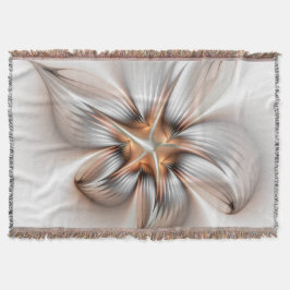 Manta Elegancia floral modernidad Resumen arte fractal